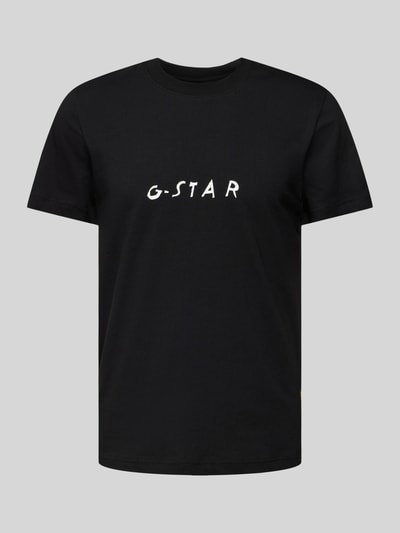 G-Star Raw T-shirt z nadrukiem z logo Czarny 2