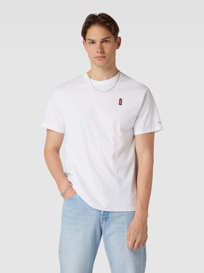 Pepe Jeans T-Shirt mit Motiv-Stitching Modell 'RAGAN' Weiss 4