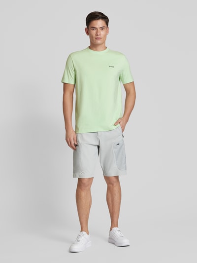 BOSS Green T-shirt met labeldetail Lichtgroen - 1