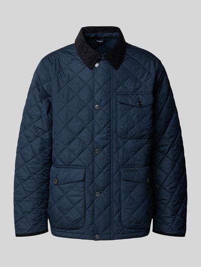 Barbour Regular Fit Steppjacke mit Kontrastkragen Modell 'HORNBY' Marine 1