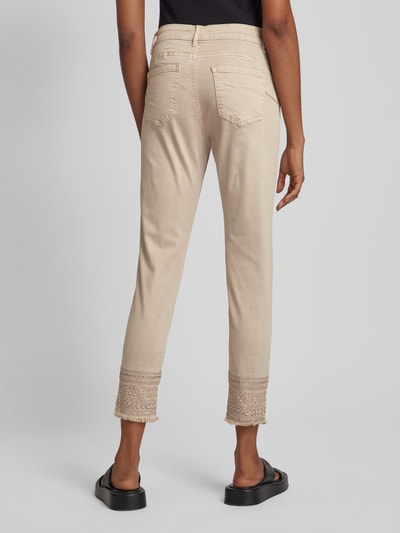 miss goodlife Slim fit jeans met siersteentjes Beige - 5