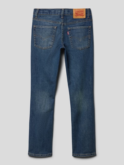 Levi’s® Kids Slim Tapered Fit Jeans mit Label-Detail Modell '512' Blau 3