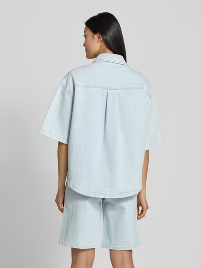 IVY OAK Regular fit jeansblouse met borstzakken, model 'ERICA' Bleu - 5