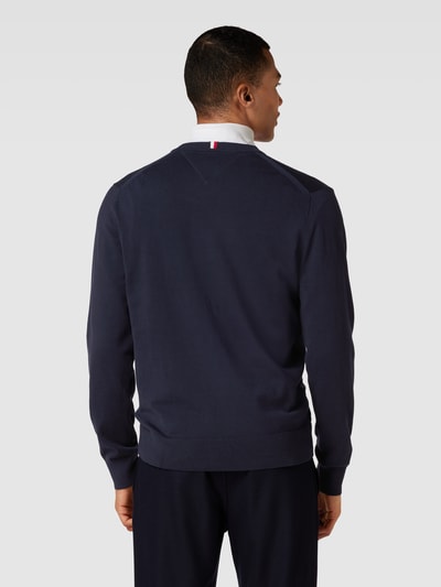 Tommy Hilfiger Strickpullover mit Logo-Stitching Marine 5