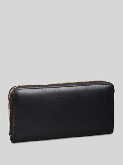 CK Calvin Klein Portemonnaie aus echtem Leder mit Label-Schriftzug Black 2