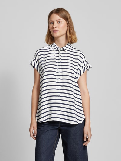 Jake*s Casual Blusenshirt mit Kappärmeln Marine 4