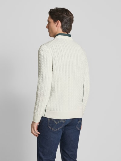 Lacoste Gebreide pullover met labeldetail Offwhite - 5