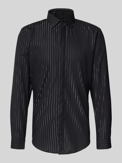 Jake*s Slim Fit Business-Hemd mit Kentkragen Black 2