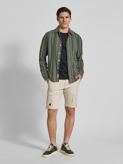 PME Legend Regular Fit Cargoshorts mit elastischem Bund Modell 'AIRYLON' Beige 1