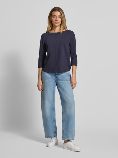 s.Oliver RED LABEL Regular Fit 3/4-Shirt aus reiner Baumwolle Marine 1