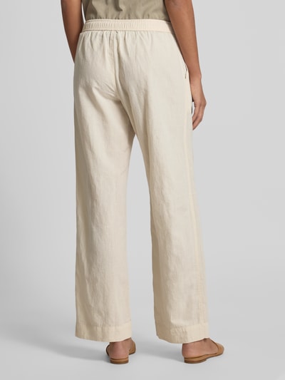 Neo Noir Straight Fit Leinenhose mit Eingrifftaschen Modell 'Sonar' Mittelbraun 5