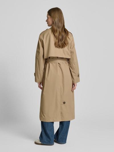 Jake*s Casual Trenchcoat met strikceintuur Beige - 5