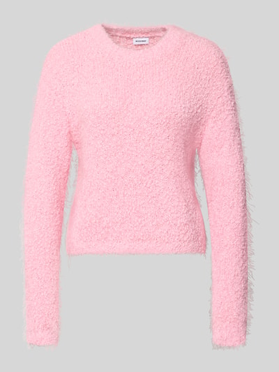 NOISY MAY® Strickpullover mit Rundhalsausschnitt Modell 'SASSY' Rosa 2