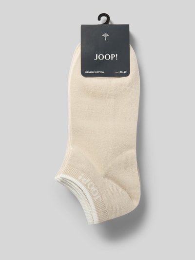 JOOP! Collection Sneakersokken met labeldetail in een set van 4 paar Beige - 3