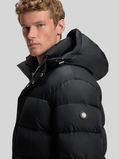 BOSS Regular Fit Steppmantel mit Kapuze Black 6