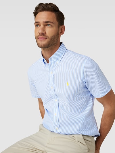 Polo Ralph Lauren Freizeithemd mit Streifenmuster und Button-Down-Kragen Marine 3