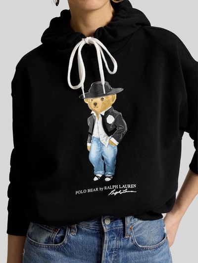 Polo Ralph Lauren Relaxed Fit Sweatshirt aus Baumwollmix mit Bären-Print Black 4