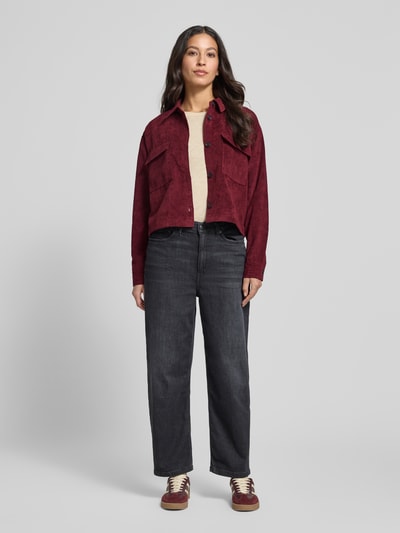 Soyaconcept Regular fit jack in ribcordlook, model 'Bindi' Bordeaux - 1
