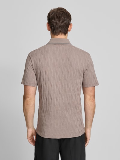 HUGO Regular Fit Poloshirt aus reiner Baumwolle Modell 'DUNIK' Hellbraun 5