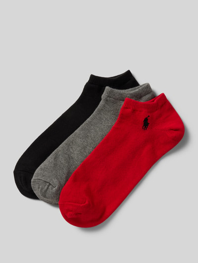 Polo Ralph Lauren Underwear Socken mit Label-Detail Modell 'COMBED COTTON' im 3er-Pack Rot 1