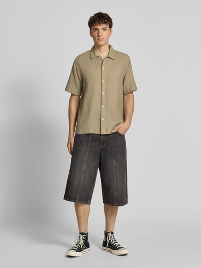 Only & Sons Regular fit vrijetijdsoverhemd van puur katoen Zwart - 1