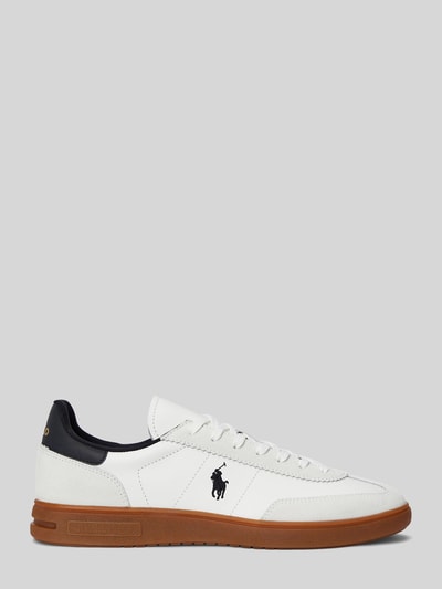 Polo Ralph Lauren Sneakersy z prawdziwej skóry Biały 3