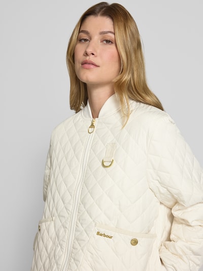 Barbour Regular Fit Steppjacke mit Reißverschluss Modell "REYNA" Weiss 3