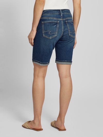 Silver Jeans Szorty jeansowe o kroju regular fit z 5 kieszeniami model ‘Suki’ Ciemnoniebieski 5