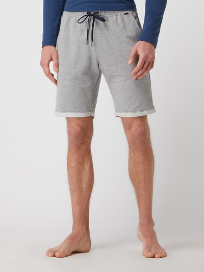 Calida Sweatshorts mit elastischem Bund  Mittelgrau Melange 4