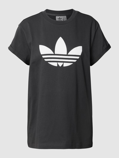 adidas Originals T-Shirt mit Logo-Print Dunkelgrau 2