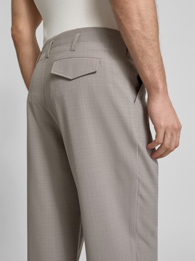WON HUNDRED Stoffhose mit Kellerfalten Khaki 3