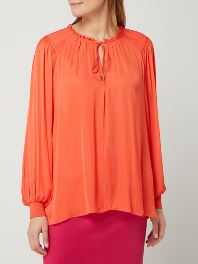 Marc Cain Blouseshirt met plooien Rood - 4