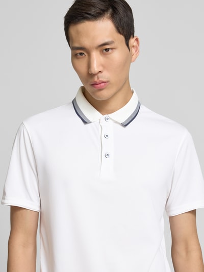 LUHTA Regular Fit Poloshirt im Double-Layer-Look Modell 'KUORTTI' Weiss 3