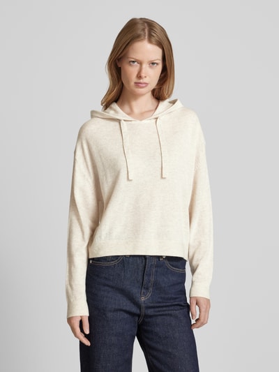 comma Wollpullover mit Kapuze Beige 4