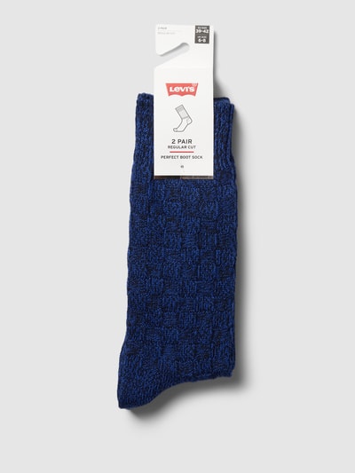 Levi's® Socken mit Label-Details im 2er-Pack Modell 'BASKET' Marine 3