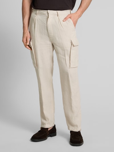 Polo Ralph Lauren Cargohose aus Leinen mit Label-Detail Beige 4