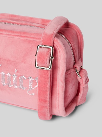 Juicy Couture Crossbodytas met strass-steentjes, model 'KIMBERLY' Felroze - 3