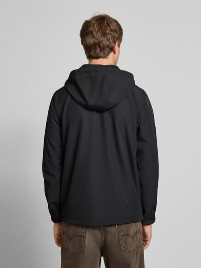 Blend Softshell-jack met doorgestikte naden, model 'EVIAN' Zwart - 5