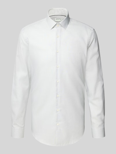 Jake*s Slim Fit Business-Hemd mit Kentkragen Hellgruen 2
