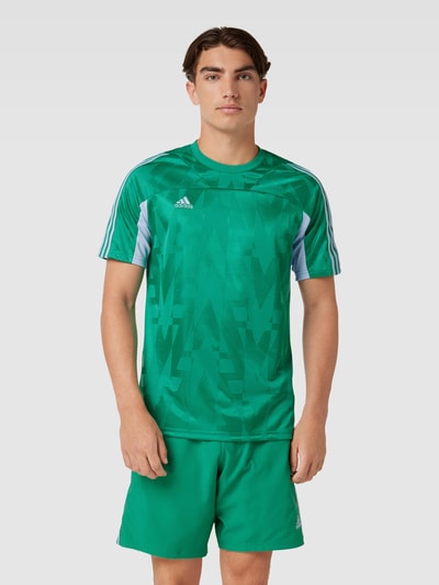 ADIDAS SPORTSWEAR T-shirt met labelstitching, model 'TIRO' Groen - 4