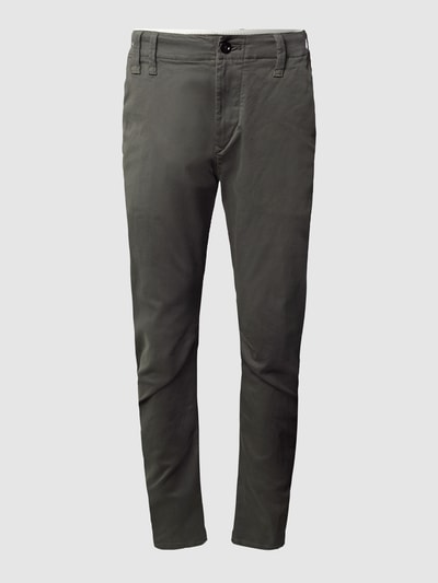 G-Star Raw Chinosy o kroju slim fit z dodatkiem streczu model ‘Vetar’ Oliwkowy 2