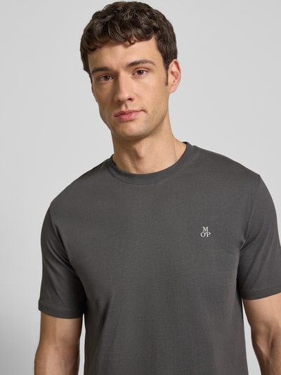 Marc O'Polo Regular Fit T-Shirt aus reiner Baumwolle Anthrazit 3