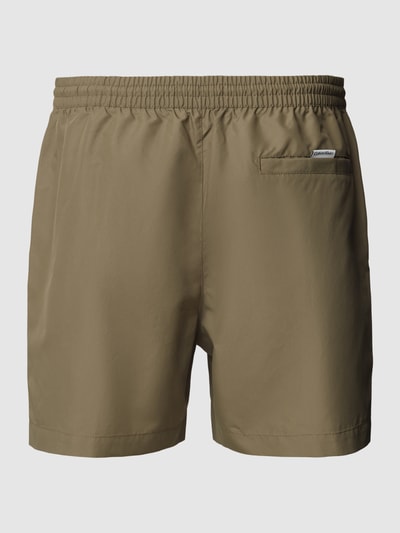 Calvin Klein Underwear Spodenki kąpielowe z lampasami Khaki 3