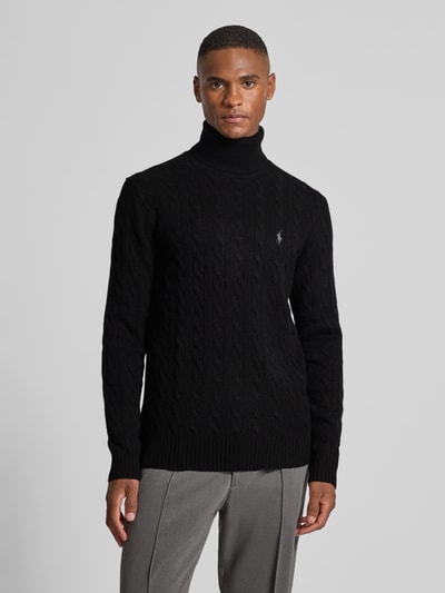 Polo Ralph Lauren Slim fit gebreide pullover van een mix van wol en kasjmier Zwart - 4