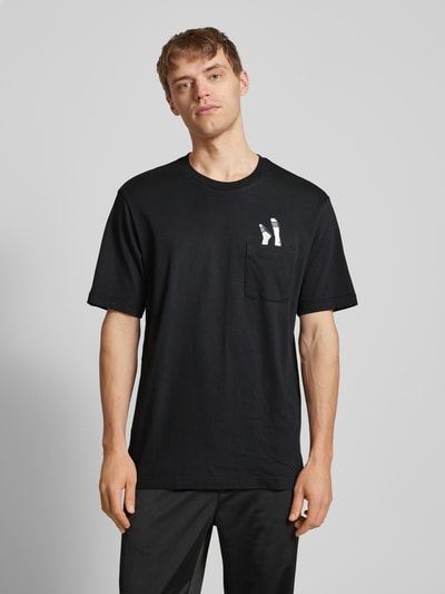 ADIDAS SPORTSWEAR T-Shirt mit Brusttasche Black 4