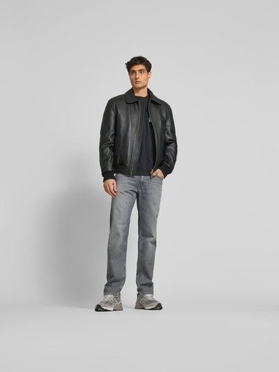 Closed Straight Fit Jeans aus reiner Baumwolle Mittelgrau 1