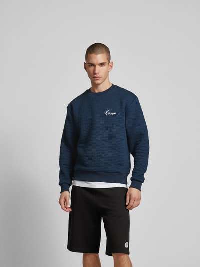 Kenzo Sweatshirt mit gerippten Abschlüssen Marine 4