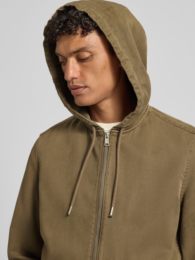 Marc O'Polo Regular Fit Hemdjacke mit Kapuze Hellbraun 3