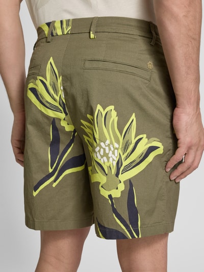 BOSS Regular Fit Bermudas mit Eingrifftaschen Modell 'Karlos' Gruen 3