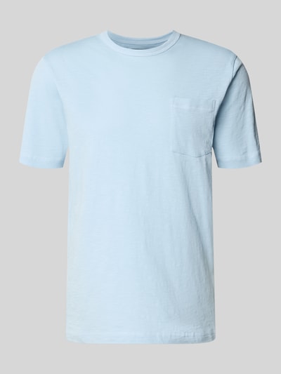 Marc O'Polo Regular Fit T-Shirt aus reiner Baumwolle Hellblau 2